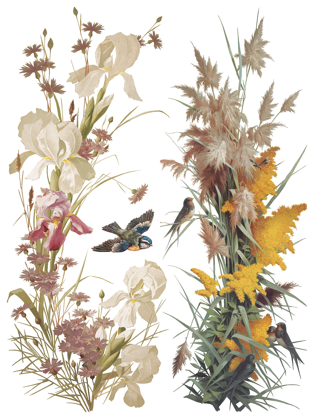 Iron Orchid Designs - Flowers by the Poets Decor Transfer Pad