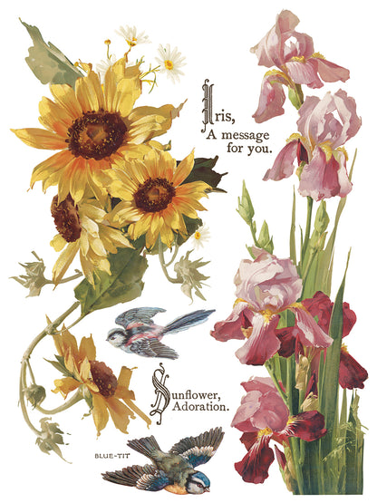 Iron Orchid Designs - Flowers by the Poets Decor Transfer Pad