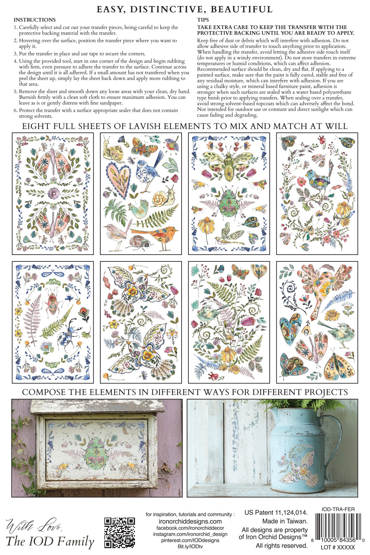 Iron Orchid Designs - Fern Fabels Decor Transfer Pad
