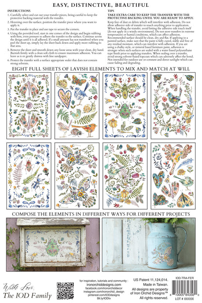 Iron Orchid Designs - Fern Fabels Decor Transfer Pad