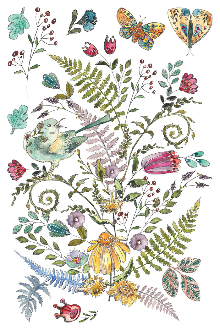 Iron Orchid Designs - Fern Fabels Decor Transfer Pad