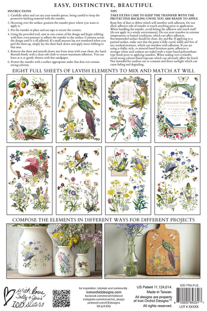 Iron Orchid Designs - Flora Greca Decor Transfer Pad