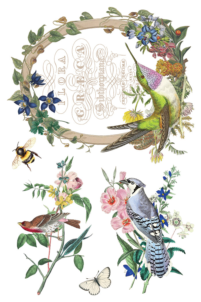 Iron Orchid Designs - Flora Greca Decor Transfer Pad