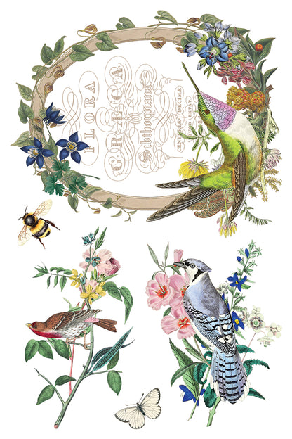 Iron Orchid Designs - Flora Greca Decor Transfer Pad