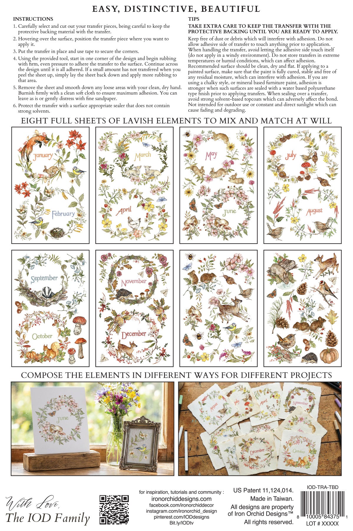 Iron Orchid Designs - The Bramblewood Diaries Decor Transfer Pad