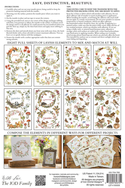 Iron Orchid Designs - The Bramblewood Diaries Decor Transfer Pad