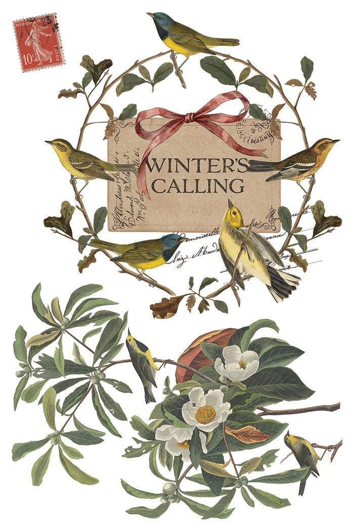 Iron Orchid Designs - Winter's Calling Decor Transfer Pad