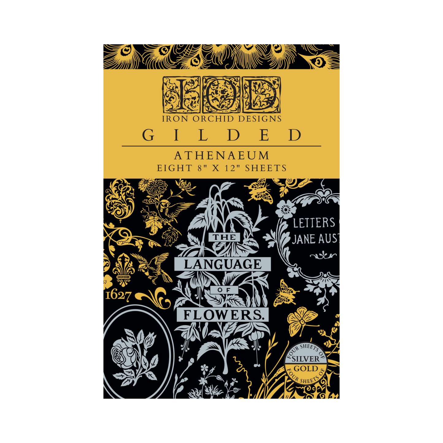 Iron Orchid Designs - Gilded Foil - Athenaeum Transfer Pad