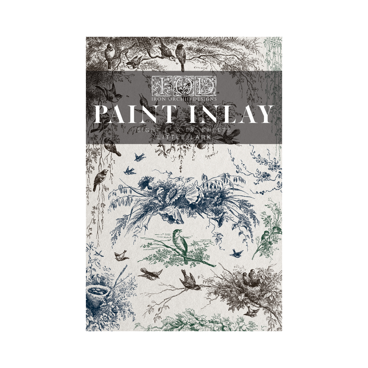 Iron Orchid Designs - Little Lark Paint Inlay