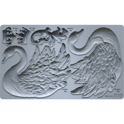 Iron Orchid Designs - Swans Decor Mould