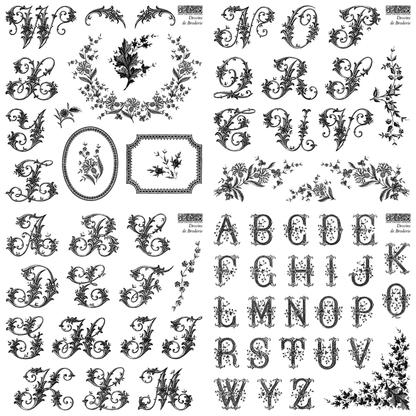 Iron Orchid Designs - Dessins de Broderie Decor Stamp (6 x 6)