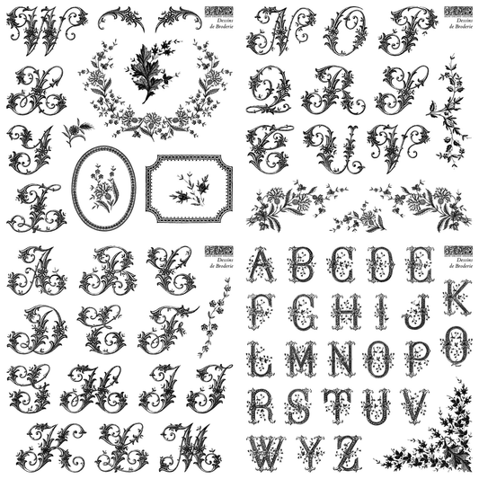 Iron Orchid Designs - Dessins de Broderie Decor Stamp (6 x 6)
