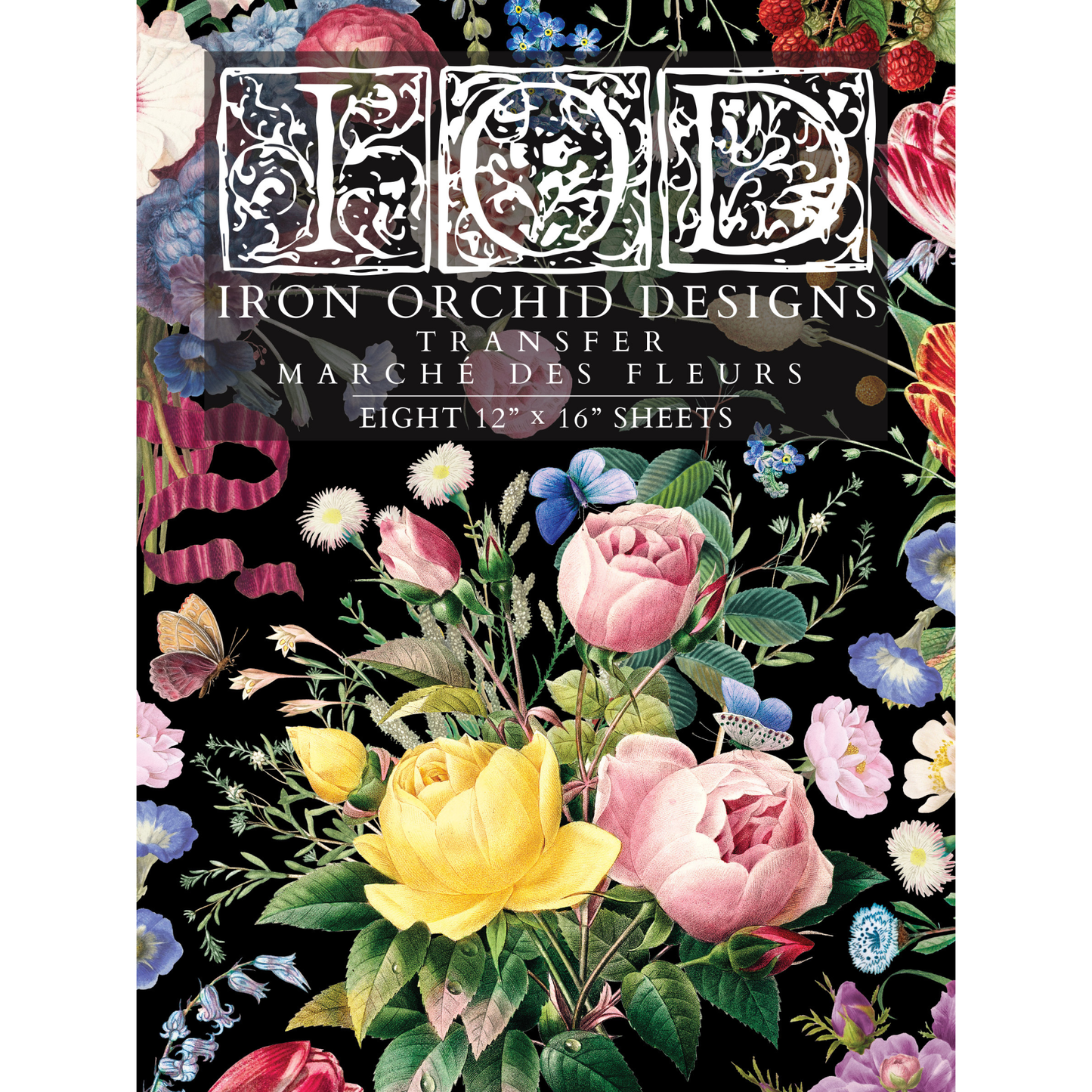 Iron Orchid Designs - Marche des Fleurs Decor Transfer Pad