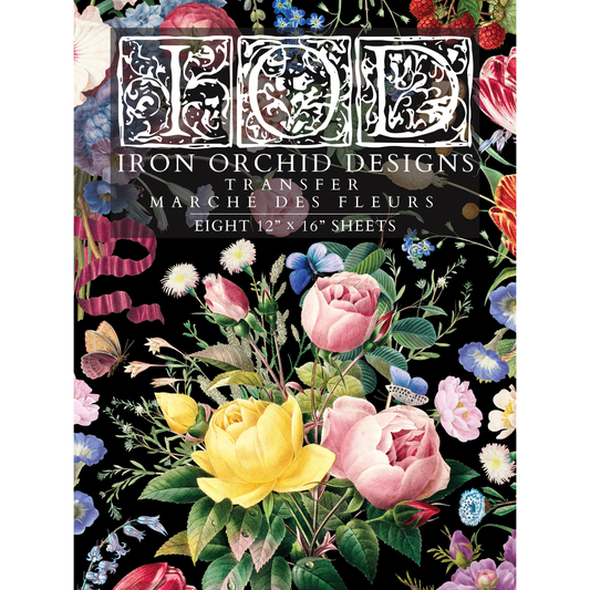 Iron Orchid Designs - Marche des Fleurs Decor Transfer Pad