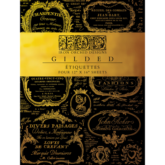 Iron Orchid Designs - Etiquettes Foil Transfer Pad