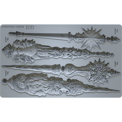 Iron Orchid Designs - Christmas Tapers Decor Mould