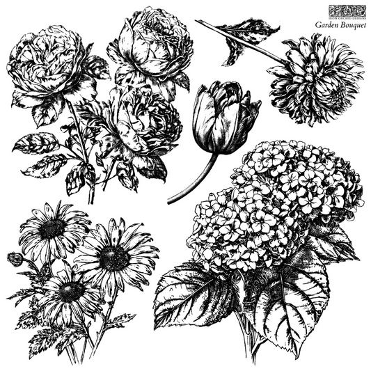 Iron Orchid Designs - Garden Bouquet Decor Stamp