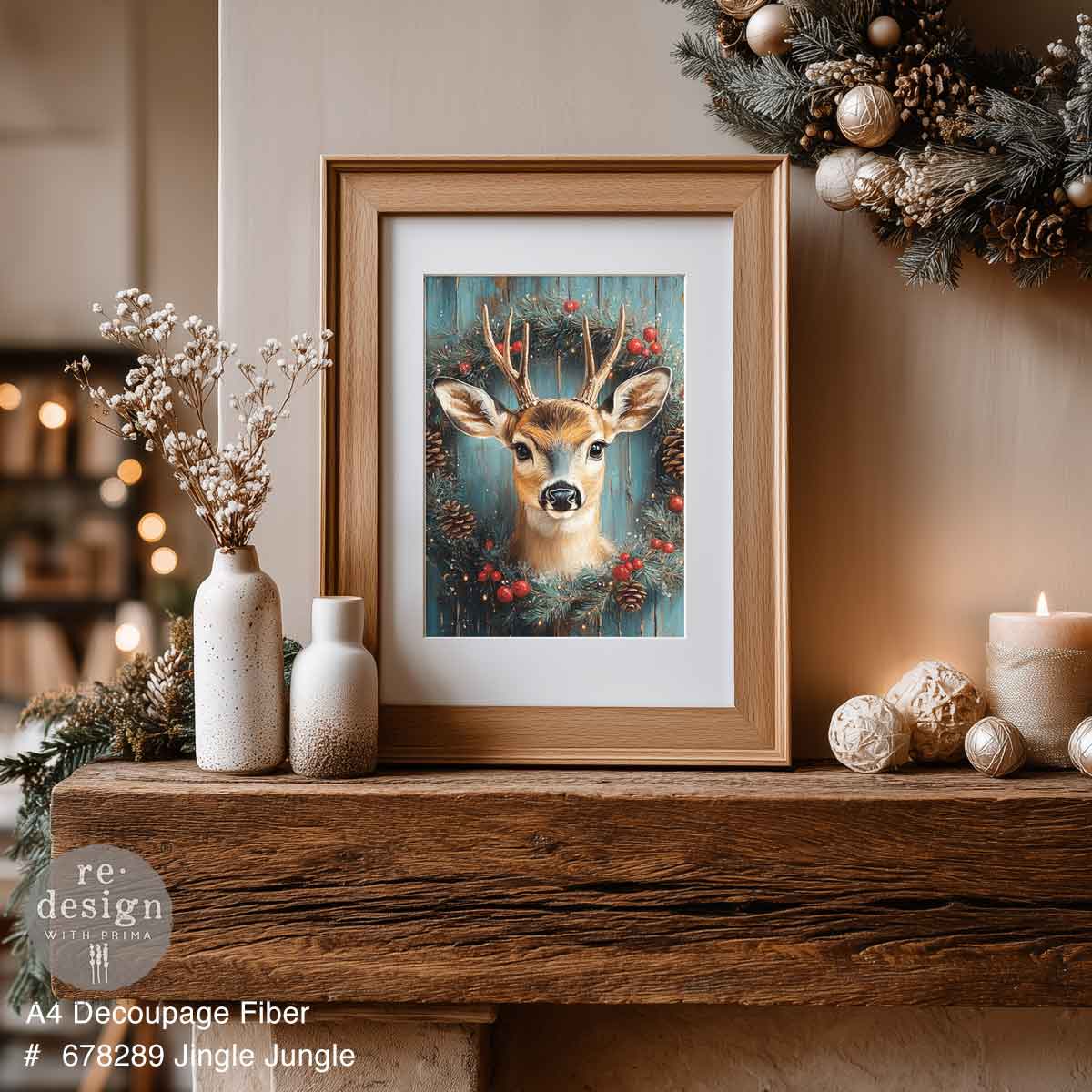 Redesign Decoupage Fiber (A4) - Jingle Jungle