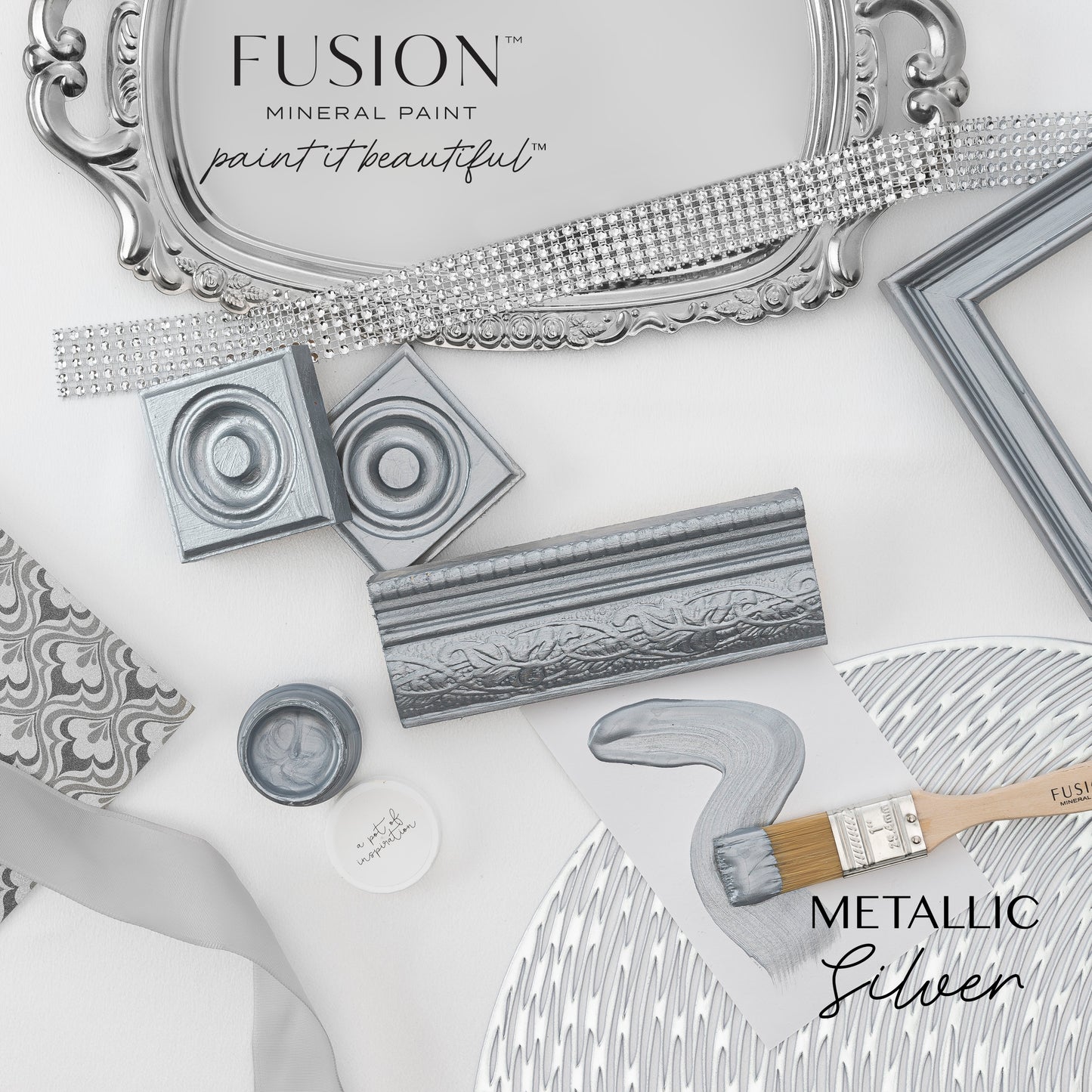 Fusion Mineral Paint - Metallic - Silver