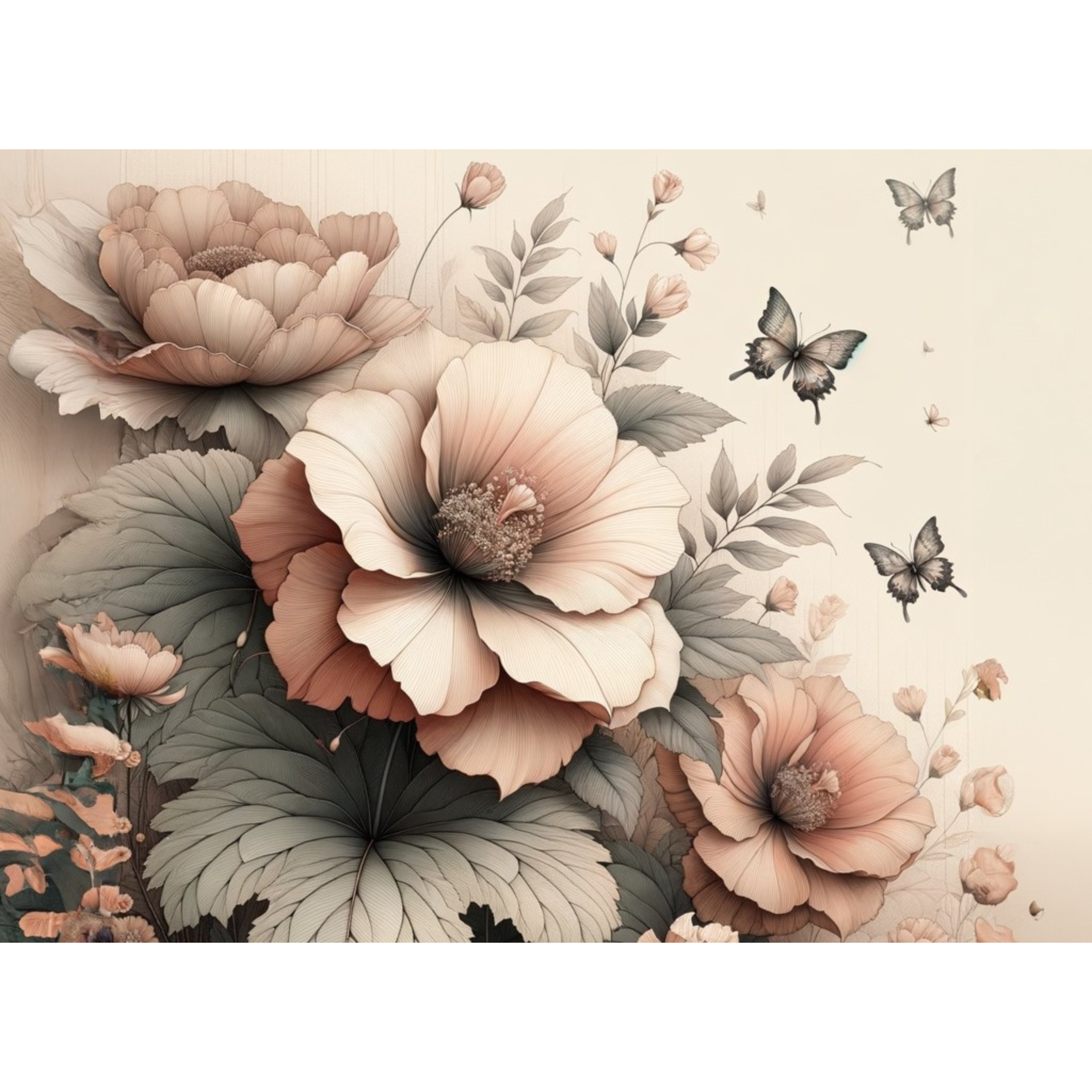 Mint by Michelle - Decoupage Paper - Peach Petals