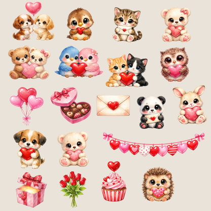 Clipart Pack - Paws & Hearts