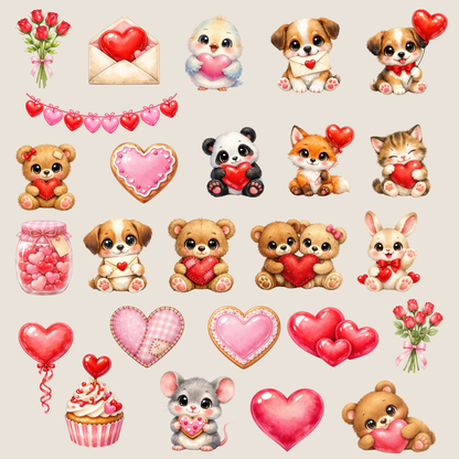 Clipart Pack - Paws & Hearts