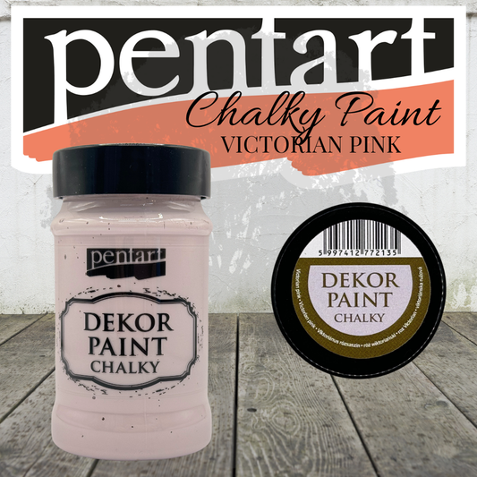 Pentart Dekor Chalk Paint - Victorian Pink - 100ml