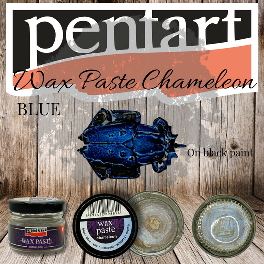 Pentart Wax Paste - Chameleon - 20ml - Blue
