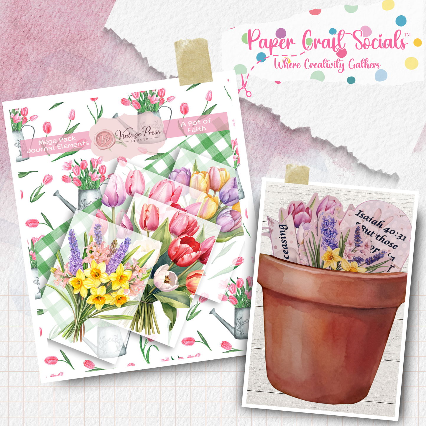 Paper Craft Socials Kit - A Pot of Faith
