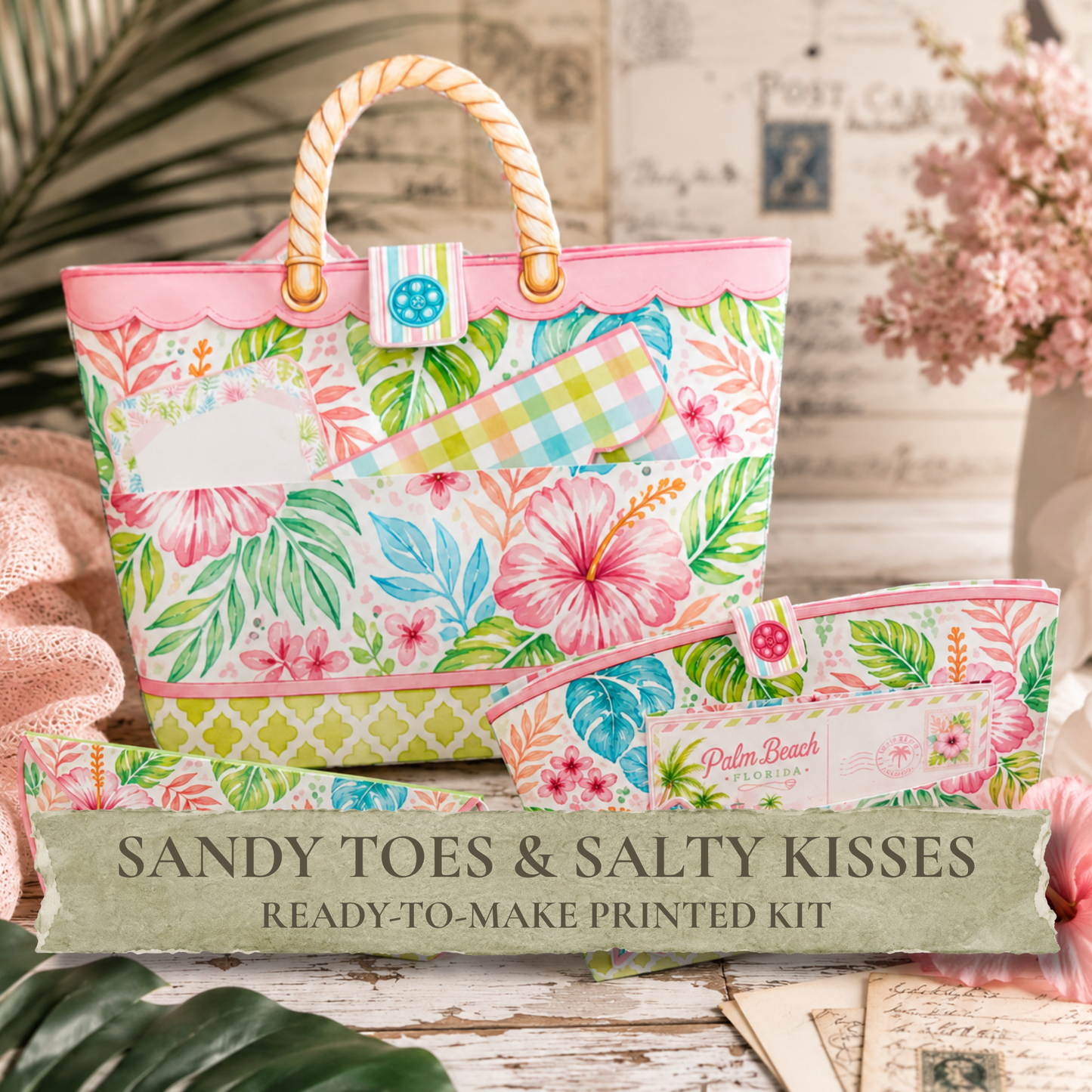 Sandy Toes & Salty Kisses Printed Folio Kit
