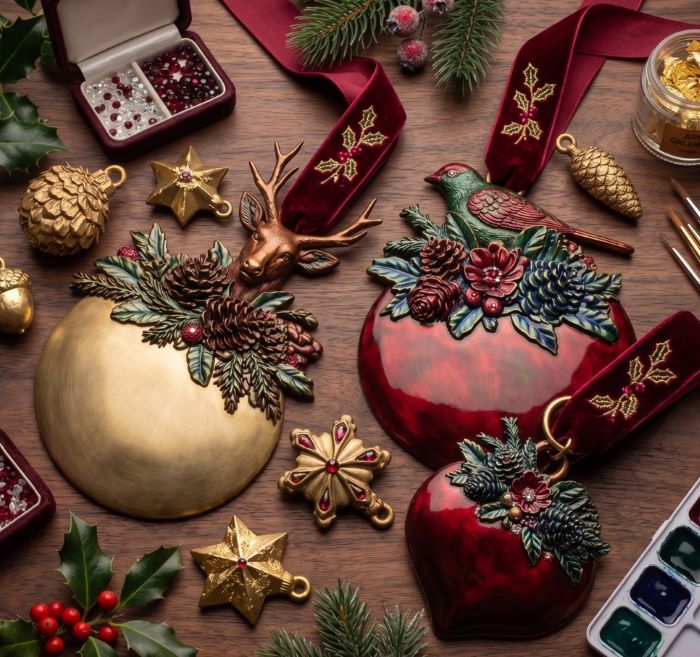 Redesign with Prima - Decor Moulds® - Evergreen Antler Emblem