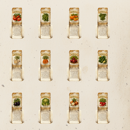 BBD Printable - Vintage Veggie Seed Packets