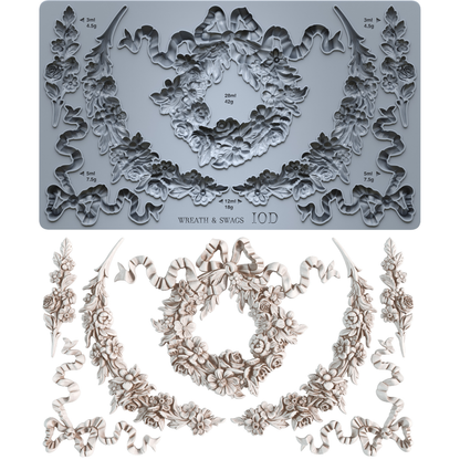 Iron Orchid Designs - Wreath & Swags Decor Mould