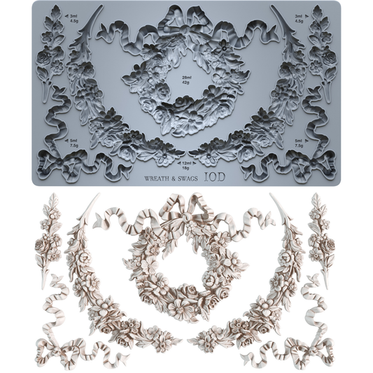 Iron Orchid Designs - Wreath & Swags Decor Mould