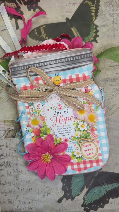 Jar of Hope Printed Junk Journal Kit
