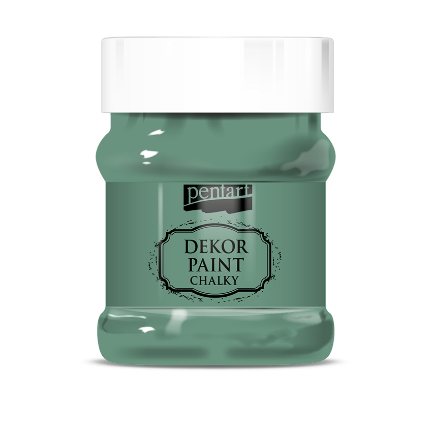Pentart Dekor Paint Chalky -  Turquoise-Green - 230ml - Rustic River Home