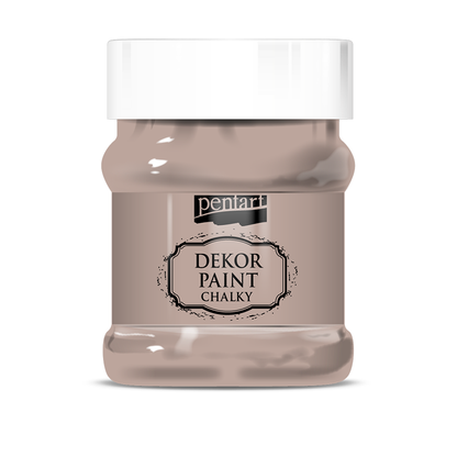 Pentart Dekor Paint Chalky -  Vintage Brown - 230ml - Rustic River Home