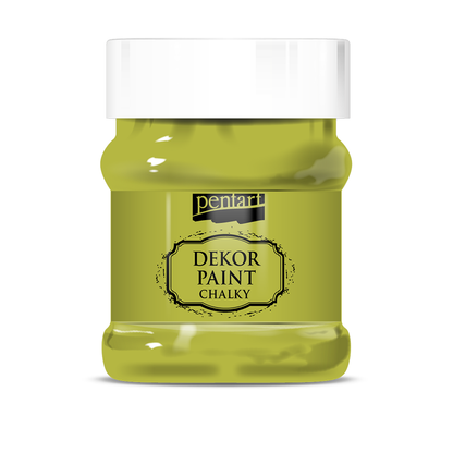 Pentart Dekor Paint Chalky -  Yellowish Green - 230ml - Rustic River Home