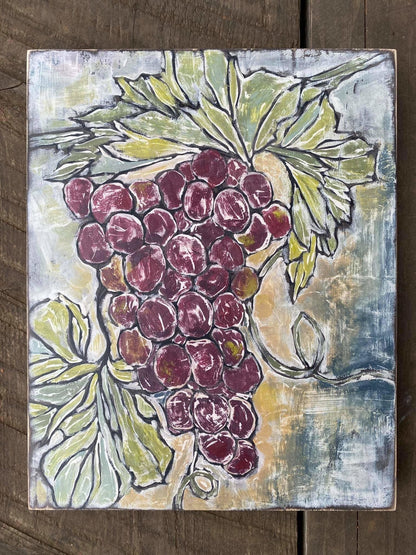 Iron Orchid Designs - Grapes Decor Stamp - Rustic River Home