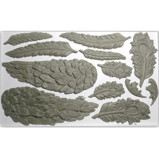 Iron Orchid Designs - Wings and Feathers Decor Mould - Rustic River Home