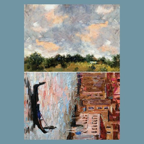 Belles and Whistles - Gondola and Landscape - A1 Rice Decoupage Paper - Rustic River Home