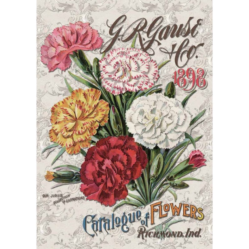 Decoupage Queen - Carnation Catalog Decoupage Paper - Rustic River Home