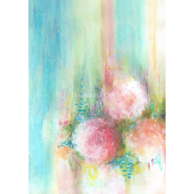Decoupage Queen - Ellen J Goods - Cottage Roses IV Decoupage Paper - Rustic River Home