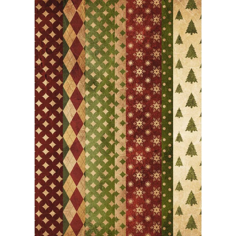 Decoupage Queen - Holiday Wrapping Decoupage Paper - Rustic River Home