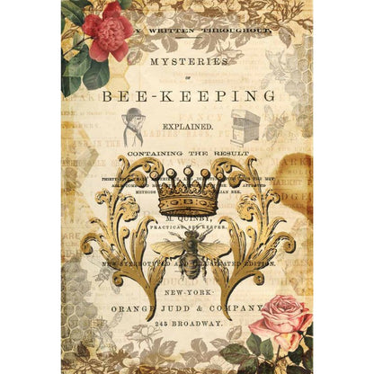 Decoupage Queen - The Art of Beekeeping Decoupage Paper - Rustic River Home
