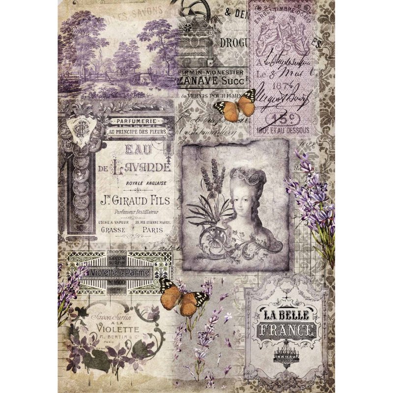 Decoupage Queen - The Belle of France Decoupage Paper - Rustic River Home