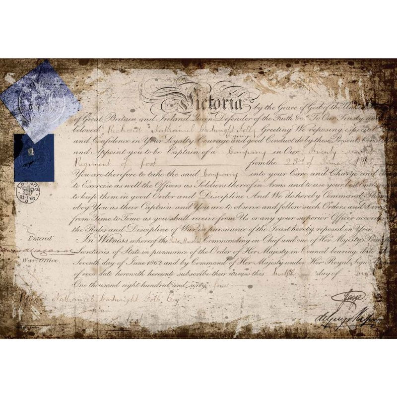 Decoupage Queen - Victoria 1865 Decoupage Paper - Rustic River Home