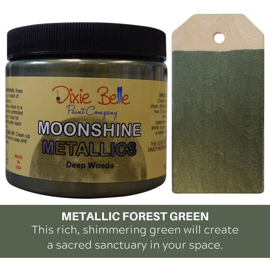 Dixie Belle Moonshine Metallics - Deep Woods - 473ml (16oz) - Rustic River Home