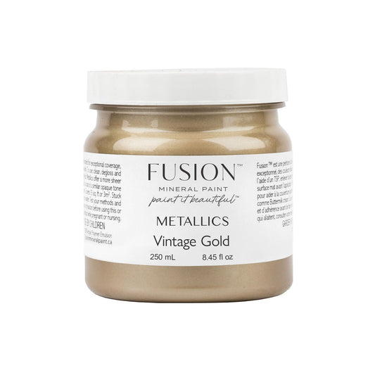 Fusion Mineral Paint - Metallic - Vintage Gold - Rustic River Home