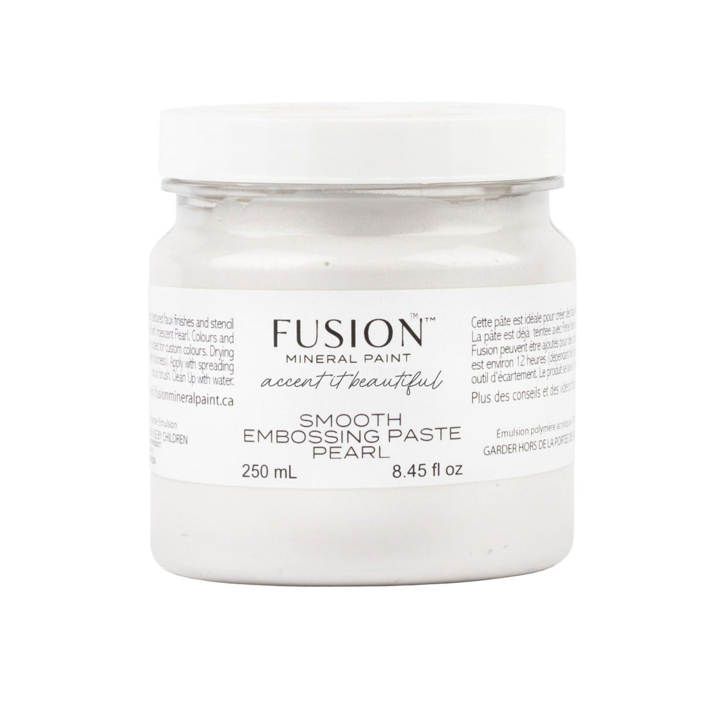 Fusion Smoothing Embossing Paste - Pearl - Rustic River Home